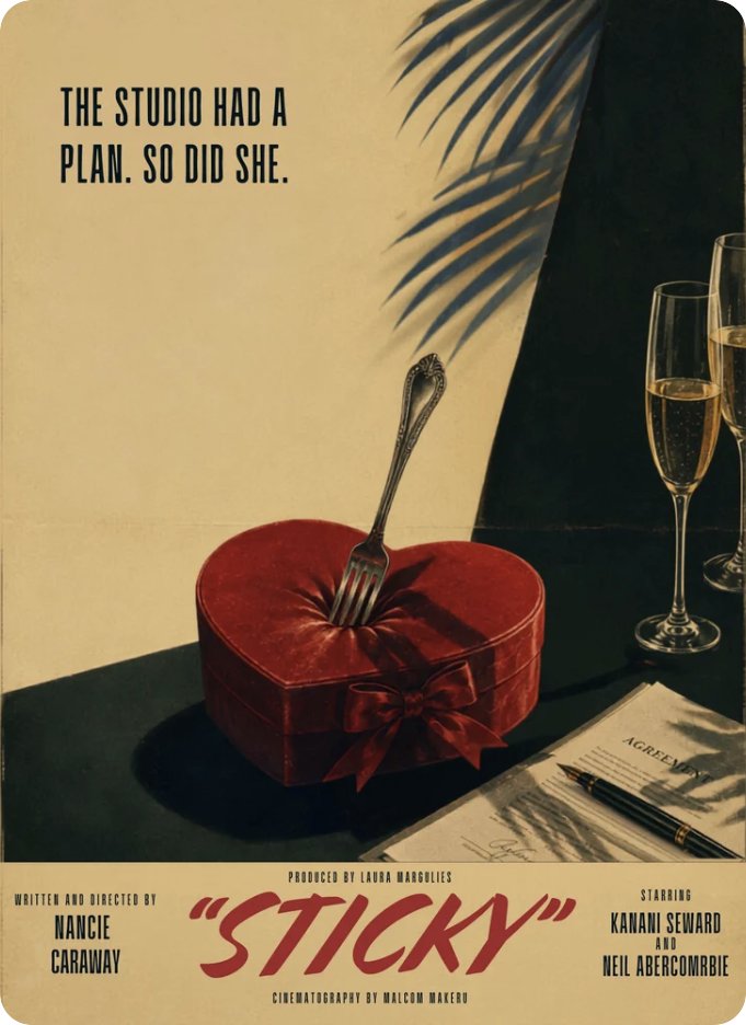 Sticky film poster
